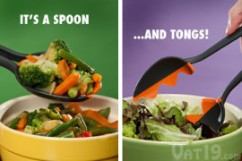 Spoon Tongs: cucchiaio e pinza in un unico attrezzo! Spoon Tongs