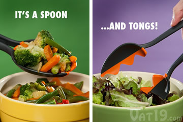 Spoon Tongs: cucchiaio e pinza in un unico attrezzo!