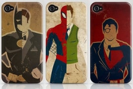 I case per iPhone 4 dei supereroi disegnati da Danny Haas Case per iPhone 4 by Danny Haas