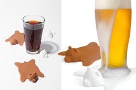 Una finta pelle d'orso per sottobicchiere Sottobicchiere pelle d'orso