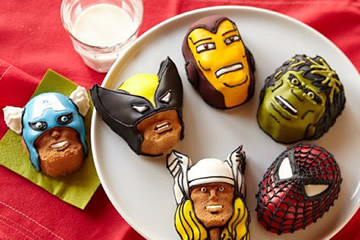 Gli stampi degli eroi della Marvel