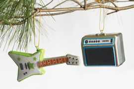 Addobbi per albero di Natale Rock Gli addobbi per un albero di Natale Rock