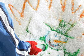 Tinte per disegnare sulla neve Tinte per disegnare sulla neve