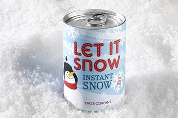 Neve istantanea in lattina