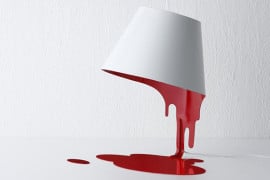 La lampada liquida insanguinata lampada-liquida