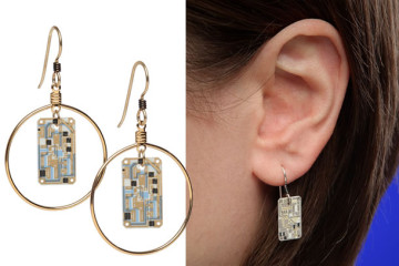 Orecchini transistor, il gadget geek
