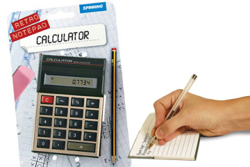 Calcolatrice retrò o blocco per appunti?