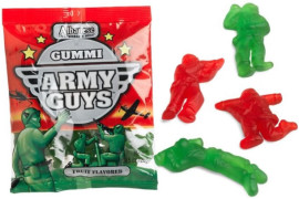 Un esercito di caramelle soldatini-gommosi
