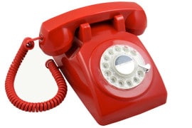 Il telefono retrò telefono-retro-rosso
