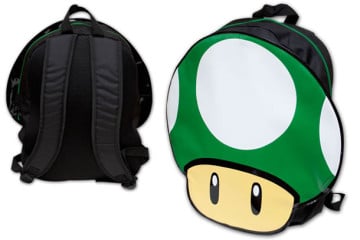 Lo zaino del funghetto verde 1UP di Super Mario