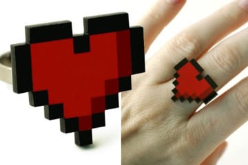 8-Bit Heart Ring