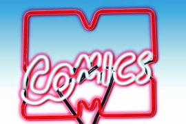 Insegna al neon con logo Marvel insegna-luminosa-marvel