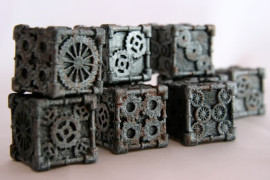 Il dado da 6 steampunk dadi-steampunk