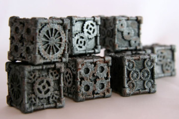 Il dado da 6 steampunk