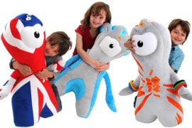 Le mascotte olimpiche giganti mascotte-giganti-olimpiadi-londra-2012