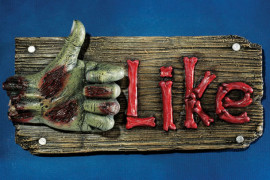 Insegna "Mi piace" zombie zombie-like