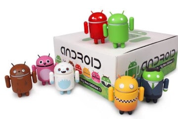 Il set completo di action figure di Android