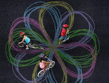 Disegna con la tua bicicletta