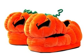 Le pantofole Jack O' Lantern pantofole-zucca