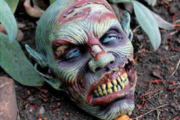 La testa zombie