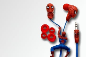 Gli auricolari di Spider Man