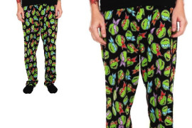 I pantaloni del pigiama delle Tartarughe Ninja pantaloni-pigiama-tartarughe-ninja
