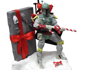 La statua di Babbo Fett