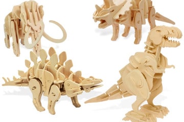 Dinosauri di legno robotici