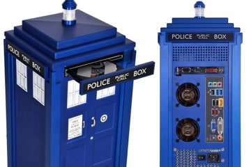 Il computer con il case a forma di un TARDIS