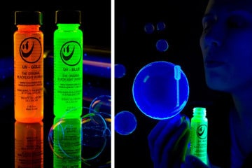 Tekno Bubbles, le bolle di sapone fluorescenti