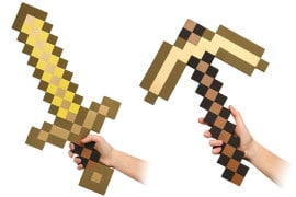 Minecraft - Il piccone e la spada d’oro spada-e-piccone-minecraft-oro
