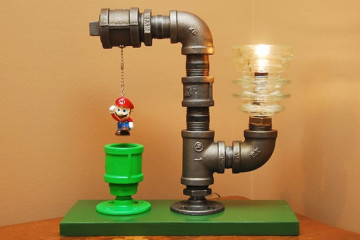 La lampada “idraulica” di Super Mario