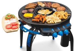La griglia portatile con friggitrice incorporata bbq-portatile-con-friggitrice