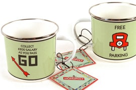 Le tazze di latta di Monopoli monopoly-mug