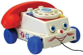 Il telefono giocattolo retrò telefono-giocattolo-retro