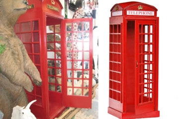 La cabina telefonica inglese in scala 1:1