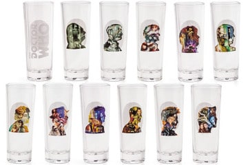 Il super set di bicchierini di Doctor Who