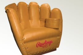 Il set da salotto Baseball Heart poltrona-guantone-baseball