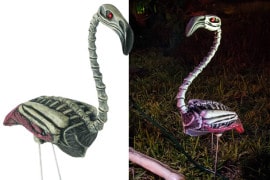 Il Fenicottero scheletrico fenicottero-zombie