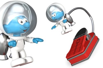 Il Puffo Astronauta da lettura