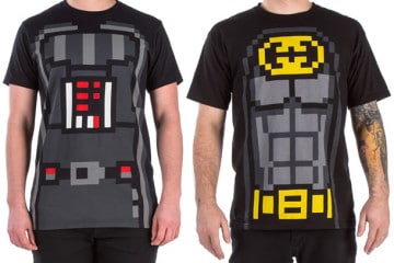 Le magliette-costume in 8-bit
