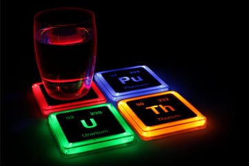 Sottobicchieri “chimici” luminosi