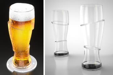 I bicchieri di birra a fette