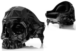 Black Skull Chair poltrona-teschio