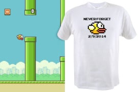 La maglietta in memoria di Flappy Bird maglietta-flappy-birds