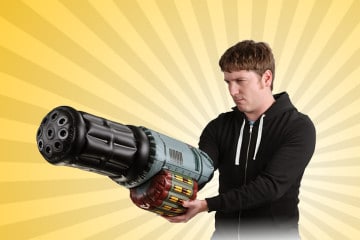 La minigun da braccio gonfiabile