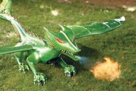 Il drago sputafuoco radiocomandato drago-sputafuoco