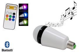 La lampadina altoparlante lampadina-led-bluetooth-con-speaker