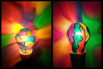 Le lampadine di vetro piombato