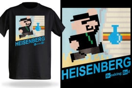 La t-shirt di Heisenberg 8-bit maglietta-heisenberg-8-bit